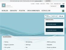 Tablet Screenshot of esbjergkommune.dk
