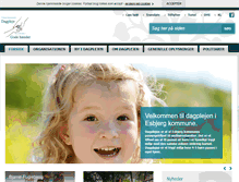 Tablet Screenshot of dagplejen.esbjergkommune.dk