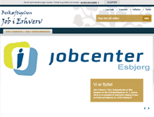 Tablet Screenshot of jobierhverv.esbjergkommune.dk