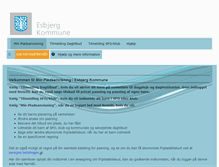 Tablet Screenshot of minpladsanvisning.esbjergkommune.dk