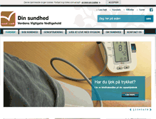 Tablet Screenshot of dinsundhed.esbjergkommune.dk